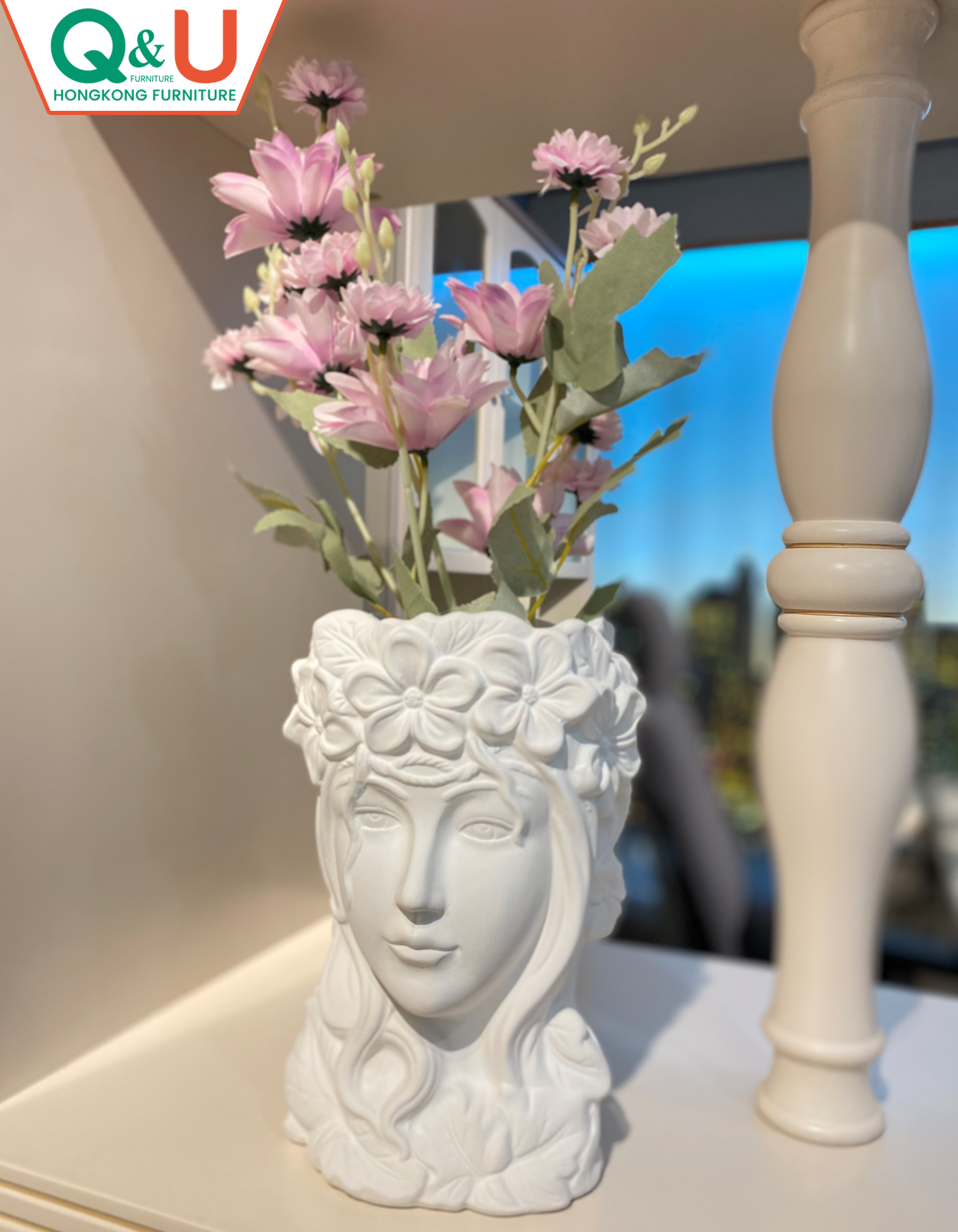 sculpture-decorative-white-color-flower-vase-db-0005w-2161
