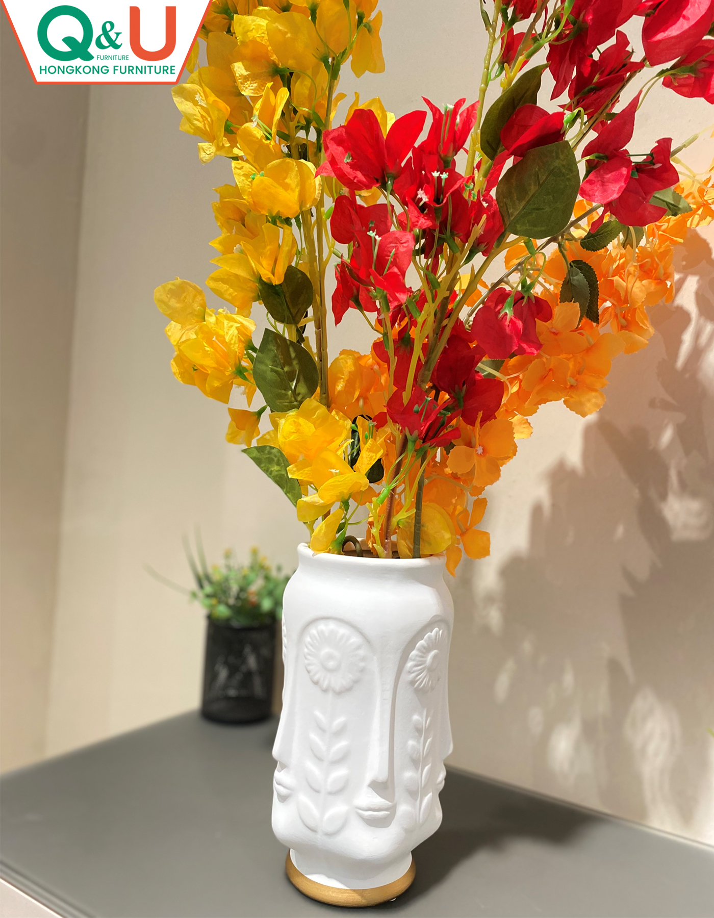 sculpture-decorative-grey-color-long-flower-vase-db-0007hw-402